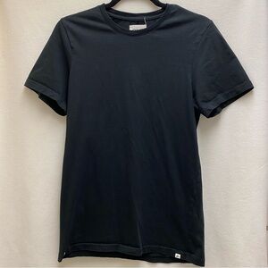Pact Organic Cotton Black T-Shirt Small Crew Neck